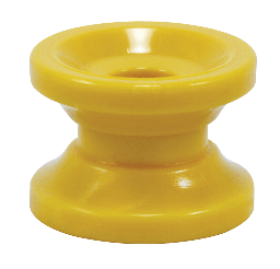 Zareba Corner Post Donut Insulator - Yellow, Pack 10