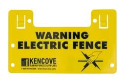 Electric Fence Sign -Plastic - Electric Fence Sign -Plastic