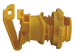 ⅞" Rod Post Insulator - Yellow, Pack 25