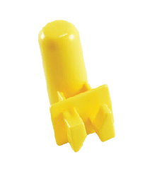 Fi-Shock Rod Post Cap Insulator - Yellow, Pack 25