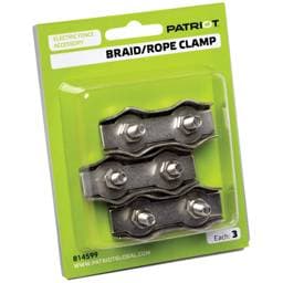Patriot Rope/Braid Clamp - Pack 3