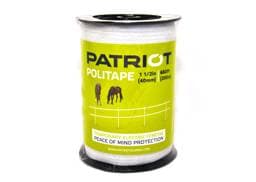 Patriot 1 ½” Politape 6SS - White, 660'