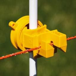 Screw-Tight Rod Post Insulator - Yellow, Pack 25