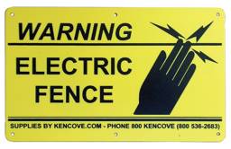 Fence Sign -Plastic