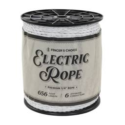 Fencer's Choice Electric Rope Fence, 656-ft, White