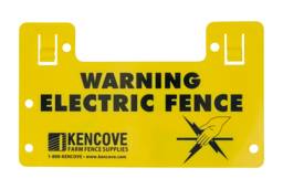 Electric Fence Sign -Plastic
