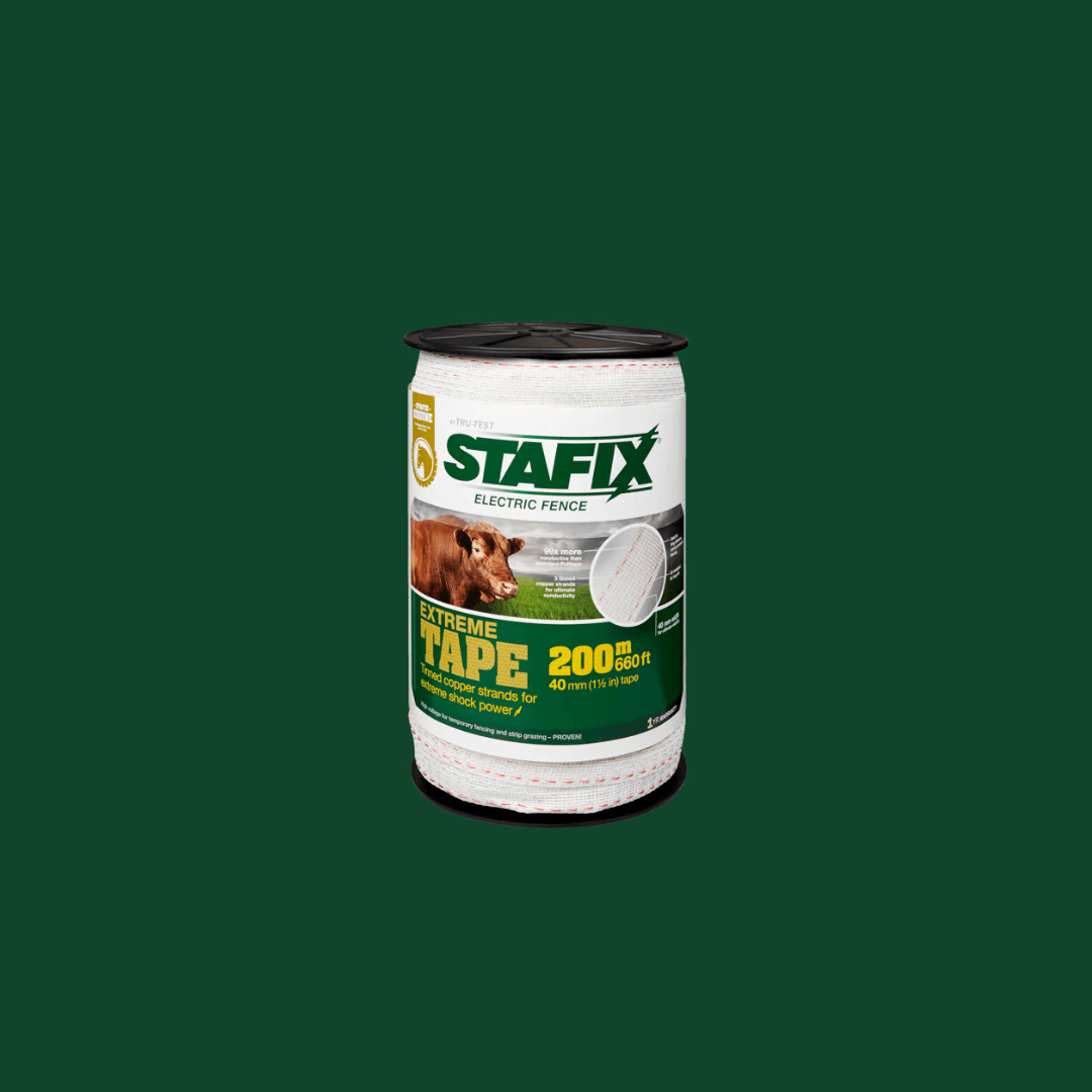 Stafix 1.5-in Extreme Tape, 5SS & 5CU, White & Red, 660-ft