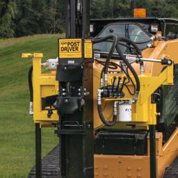 KIWI Self-Contained Skid-Steer Post Driver - 10' Std Beam