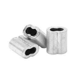Aluminum Crimp Sleeves, 10 1/2ga Smooth Wire or 14-15 1/2ga Barbed Wire, Pack of 10 - Pack 10