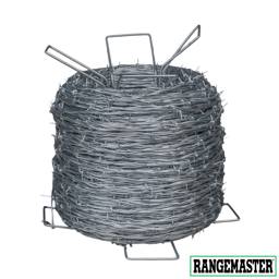 RANGEMASTER 2pt Barbed Wire 1320' 12.5 Gauge Class I, 5" Barb Spacing - 1320' roll, 12.5 ga wire, 2-pt barbs