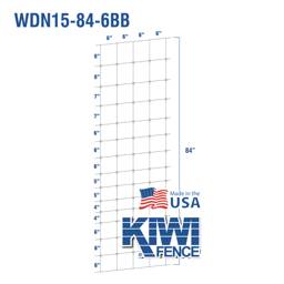 KIWI Fixed-Knot Woven Wire, 15/84"/6", 330' Roll - 330' Roll