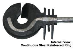 Screw-In Ring Insulator - Black Pack of 25
