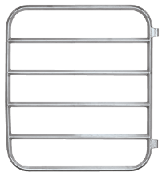 Aluminum Tube Gate - 6', Aluminum