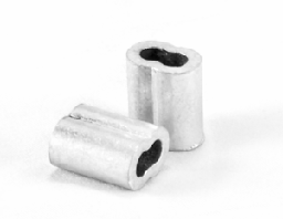 Aluminum Crimp Sleeves, 10 1/2ga Smooth Wire or 14-15 1/2ga Barbed Wire, Pack of 10 - Pack 10
