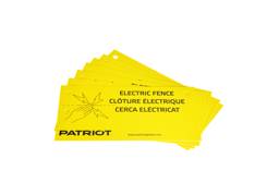 Patriot Warning Sign, Pack of 10 - Pack of 10