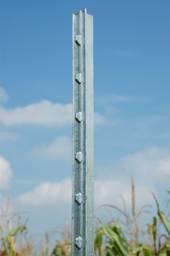 T-Post, Studded, Hot-Dipped Galvanized with Plate - 6 ft, 1.25 lb/ft