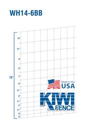 KIWI Hinge-Joint Woven Wire, 14/78"/6", 12½ Ga, 330' Roll - 330' Roll