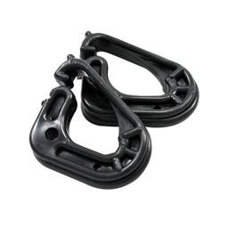 Red Snap'r Corner Clip Insulator, Black, Pack of 10 - Black, Pack 10