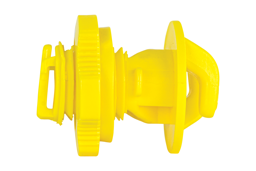 Rod Post Insulators, Yellow, Pack of 100 - Yellow, 100 pack