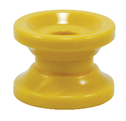 Zareba Corner Post Donut Insulator, Yellow, Pack 10 - Yellow, Pack 10