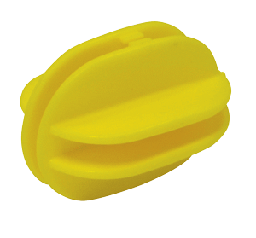 Fi-Shock Light-Duty Bull-Nose Insulator, Yellow, Pack of 10 - Yellow, Pack 10