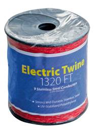 Kencove Electric Twine, 9SS - Black, 1,320'