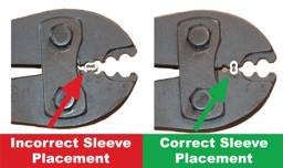 Kiwi Crimp Sleeve- Gritted 8 Gauge - 4-5 slot / 50 ea