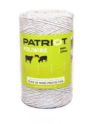 Patriot Poliwire 6SS - White, 1,320'