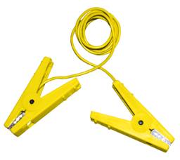 Jumper Leads 4' Clips, Yellow - Yellow