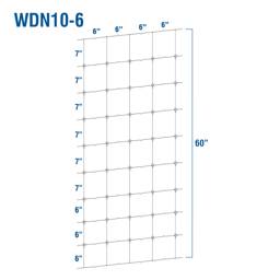 Fixed-Knot Woven Wire, 10/60"/6", 12½ Ga, 330' Roll - 330' Roll