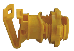 ‚Öû" Rod Post Insulator, Yellow, Pack of 25 - Yellow, Pack 25