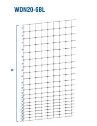 Fixed-Knot Woven Wire, 20/96"/6", 12½ Ga - 330' Roll