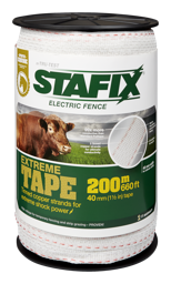 Stafix 1.5-in Extreme Tape, 5SS & 5CU, White & Red, 660-ft - 660', White & Red