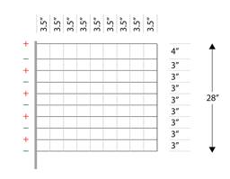 10/28"/3½", Electric Netting, Posi/Neg - 82'