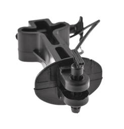 2" Backside T-Post Extender, Black, Pack of 25 - Black, Pack 25