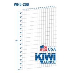 KIWI S-Knot Woven Wire, 16/60"/2", 12 1/2ga, 200' Roll - 200' Roll
