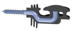 Secure Lag-Screw Insulator, Black - Black