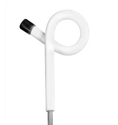 Pigtail Step-In Post, White - White
