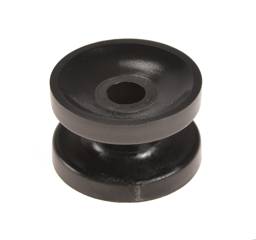 Patriot Corner Bobbin Insulator - Black, Pack 10