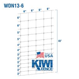 KIWI Fixed-Knot Woven Wire, 13/48"/6", 330' Roll - 330' Roll