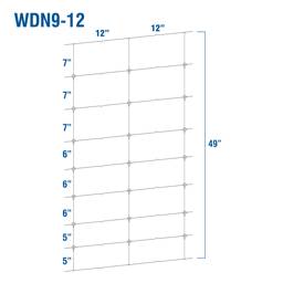 Fixed-Knot Woven Wire, 9/49"/12", 12½ Ga - 660' Roll