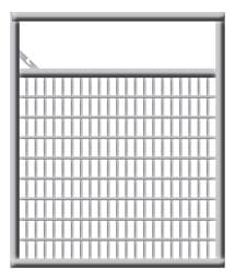 Mesh Wire Gate - 6', Galvanized
