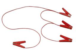 Triple Jumper Leads, Red - Red
