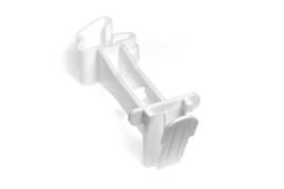 Patriot T-Post 1 1/2" Polytape Extender Insulator, White, Pack of 25 - White, Pack 25